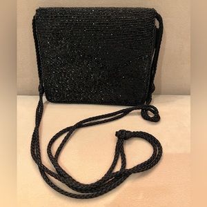 Diane von Furstenberg beaded evening cross body/shoulder bag - Black